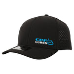 6 Panel Waterproof Snapback Hat Black