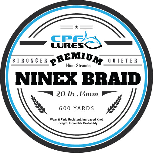 NINEX Braid 20lb 600 Yards Black
