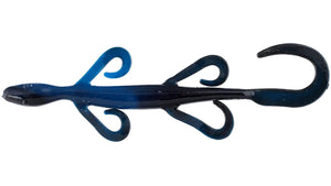 6" Lizard Black & Blue Swirl