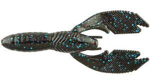 3.75 Swimming Craw Black with Blue Flake