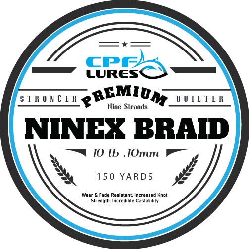 NINEX No Fade Braid - Original 9 Strand No Fade Braided Fishing Line 10lb