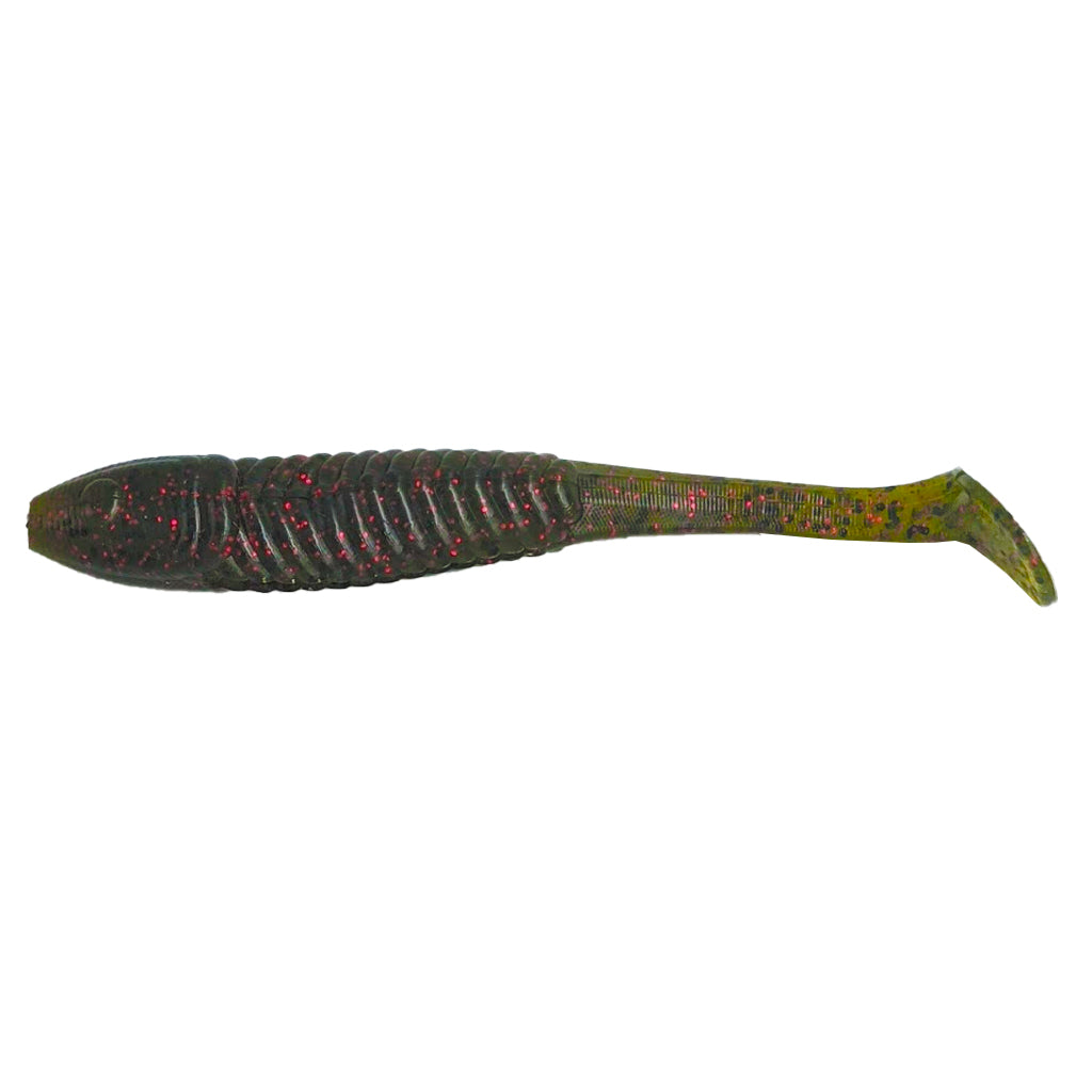 5" Wobbler Paddle Tail Swimbait Watermelon Red